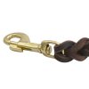Pet Genuine Leather Dog Leash Braided Military Grade Heavy Leash Training Walking