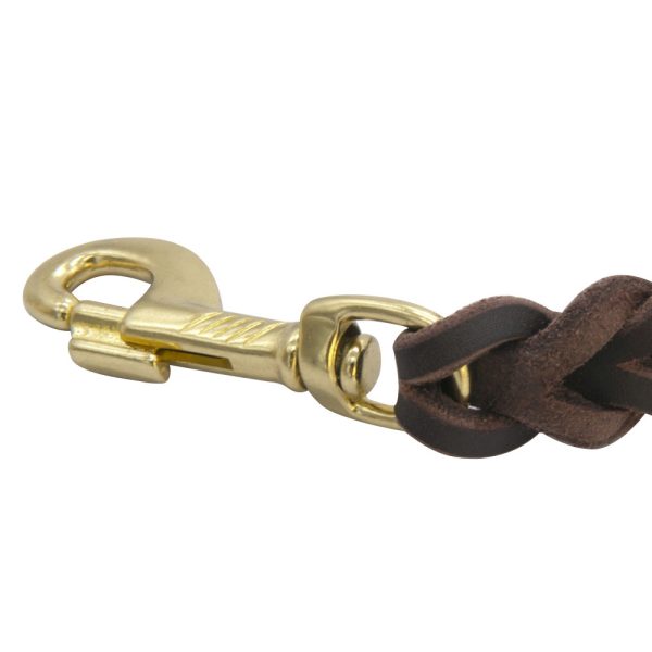 Pet Genuine Leather Dog Leash Braided Military Grade Heavy Leash Training Walking