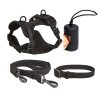 Durable PVC Pet Set Leash And Collar Adjustable Waterproof Set For Small Medium Large Dogs