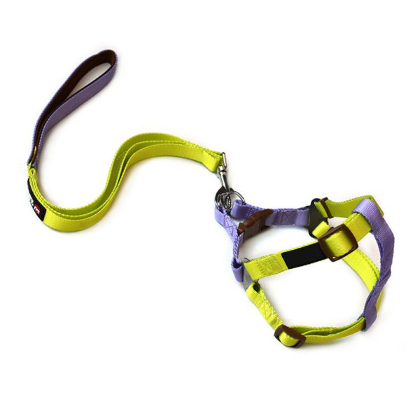 Adjustable Nylon Pet Harness And Leash Set Durable Comfortable Safe Adjustable Nylon Pet Harness And Leash Set Durable Comfortable Safe