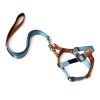 Adjustable Nylon Pet Harness And Leash Set Durable Comfortable Safe Adjustable Nylon Pet Harness And Leash Set Durable Comfortable Safe