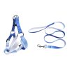 Nylon Pet Dog Chest Harness Leash Set Colorful Adjustable Comfortable Nylon Pet Dog Chest Harness Leash Set Colorful Adjustable Comfortable