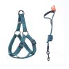 Durable Nylon Pet Harness And Leash Set Adjustable Comfortable For Dogs Cats