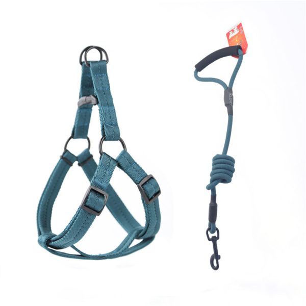 Durable Nylon Pet Harness And Leash Set Adjustable Comfortable For Dogs Cats