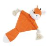 Dog Plush Toy Durable Cotton Orange Fox Soft Squeaky Fun Interactive Chew Toy Dog Plush Toy Durable Cotton Orange Fox Soft Squeaky Fun Interactive Chew Toy