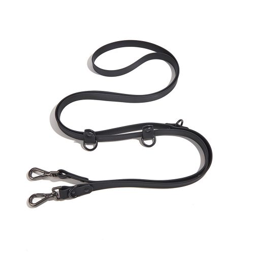 Pet PVC Running Leash Waterproof Durable Comfortable Adjustable 2-Dog Lead