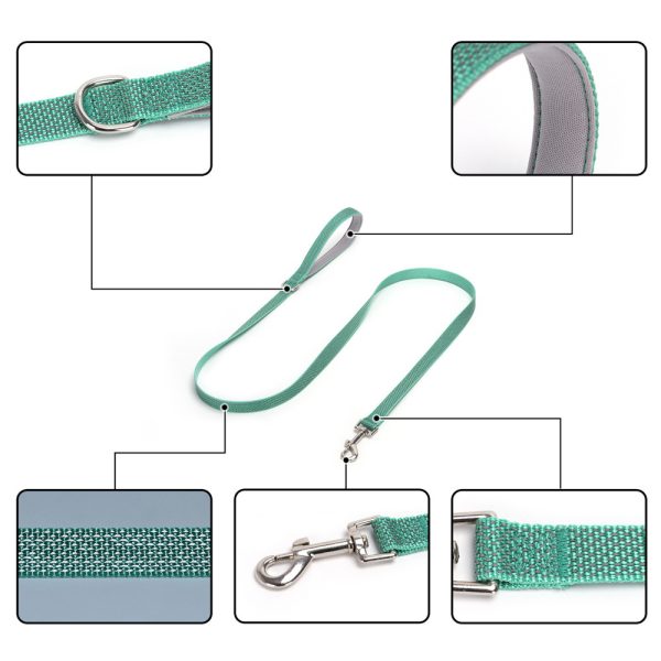Pet Nylon Leash Reflective Durable Comfortable Grip Walking Perfect For Dogs