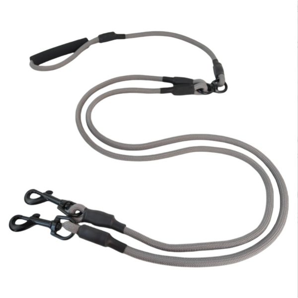 Dual Head Double Dog Leash 2-in-1 No-Tangle Lead For Two Dogs Nylon Pet Walking Dual Head Double Dog Leash 2-in-1 No-Tangle Lead For Two Dogs Nylon Pet Walking