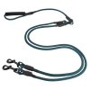 Dual Head Double Dog Leash 2-in-1 No-Tangle Lead For Two Dogs Nylon Pet Walking Dual Head Double Dog Leash 2-in-1 No-Tangle Lead For Two Dogs Nylon Pet Walking