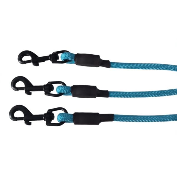 Triple-Head Dog Leash For 3 Dogs Heavy Duty Nylon Rope 3-in-1 Walking Lead With Metal Clips Triple-Head Dog Leash For 3 Dogs Heavy Duty Nylon Rope 3-in-1 Walking Lead With Metal Clips