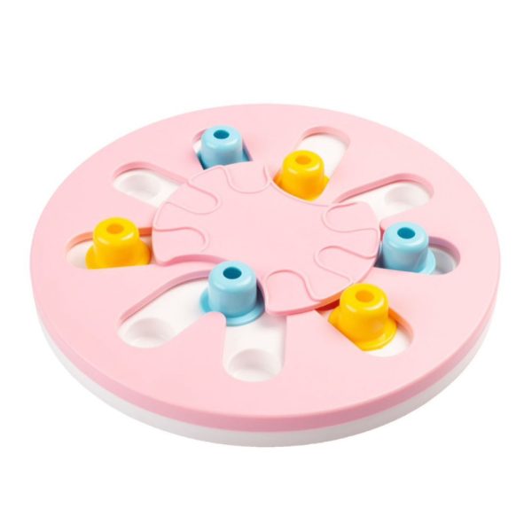 Pet Puzzle Toy IQ Training For Dogs Cats Round Interactive Brain Games Fun Toy