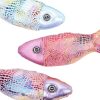 Cat Toy Colorful Fish Bite-Resistant Design With PP Cotton Filling Safe Durable Chew Toy
