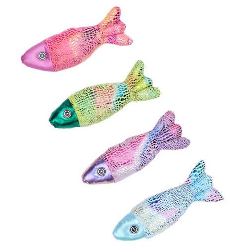 Cat Toy Colorful Fish Bite-Resistant Design With PP Cotton Filling Safe Durable Chew Toy Cat Toy Colorful Fish Bite-Resistant Design With PP Cotton Filling Safe Durable Chew Toy