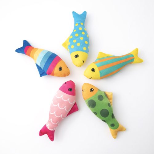 Cartoon Fish Cat Toy Interactive Chewable Plush Soft PP Cotton For Cats Cartoon Fish Cat Toy Interactive Chewable Plush Soft PP Cotton For Cats