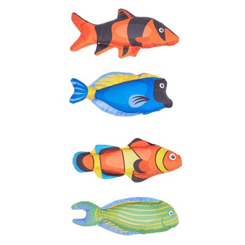 Deep Sea Fish Series Cat Toy PP Cotton With Bell Catnip Durable Chewable For Teething Deep Sea Fish Series Cat Toy PP Cotton With Bell Catnip Durable Chewable For Teething