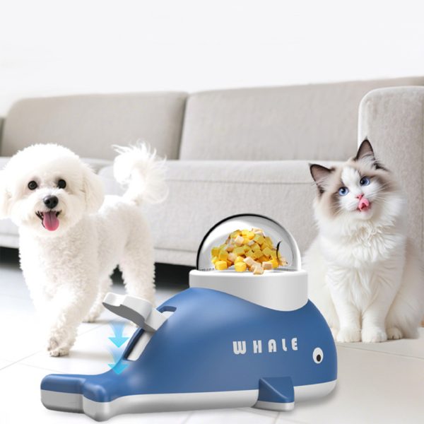 Whale Shaped Pet Treat Dispenser Freeze Self Amusing Anti Boredom Toy For Pets Whale Shaped Pet Treat Dispenser Freeze Self Amusing Anti Boredom Toy For Pets