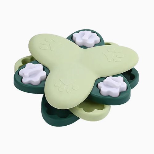 Dog Puzzle Toy Turntable Slow Feeder Toy Bone Interactive Food Bowl Slowly Eating Bowl