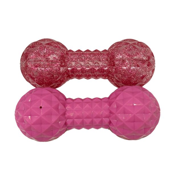 Bone-Shaped TPR Pet Teeth Cleaning Toy Durable Chew Toy For Dogs Reduce Tartar