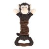 Dog Squeaky Plush Toy Gorilla Shaped For Aggressive Chewers Interactive Toy With Crinkle Paper