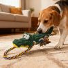 Plush Crocodile Dog Toy Soft Durable Chew Toy For Dogs Interactive Playtime Companion