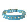 Dog Genuine leather Collar Bling Rhinestone Puppy Collar Adjustable Studded Dog Collar Dog Genuine leather Collar Bling Rhinestone Puppy Collar Adjustable Studded Dog Collar