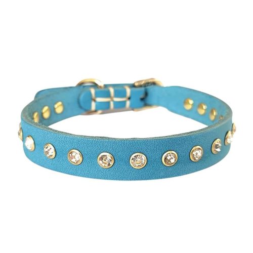 Dog Genuine leather Collar Bling Rhinestone Puppy Collar Adjustable Studded Dog Collar Dog Genuine leather Collar Bling Rhinestone Puppy Collar Adjustable Studded Dog Collar