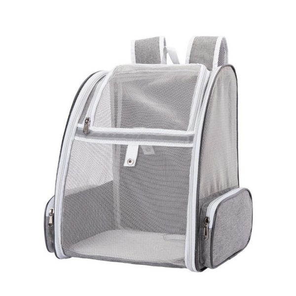 Cat Backpack Carrier Foldable Large Space Foldable Large Space Transparent Breathable Pet Bag