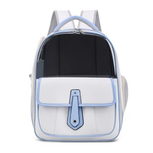 Portable Pet Travel Backpack Soft Breathable Carrier Bag for Outdoor Adventures