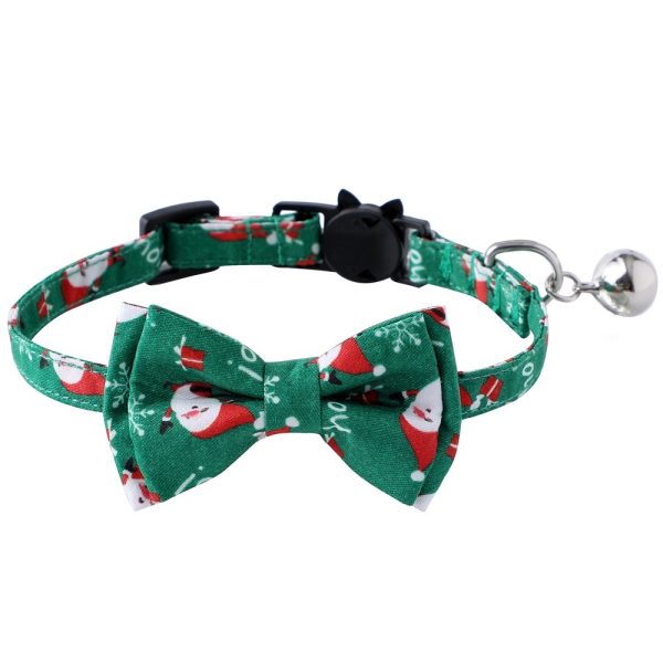 Christmas Plaid Bow Tie Cat Collar, Adjustable Safety Kitten Collar, Adorable Pet Collar Decoration Christmas Plaid Bow Tie Cat Collar, Adjustable Safety Kitten Collar, Adorable Pet Collar Decoration
