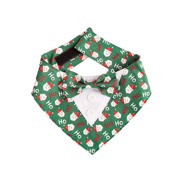 Cute Dog Cat Christmas Bandana Triangle Bibs, Festive Holiday Party Costume For Puppy Pets Cute Dog Cat Christmas Bandana Triangle Bibs, Festive Holiday Party Costume For Puppy Pets