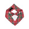 Cute Dog Cat Christmas Bandana Triangle Bibs, Festive Holiday Party Costume For Puppy Pets Cute Dog Cat Christmas Bandana Triangle Bibs, Festive Holiday Party Costume For Puppy Pets